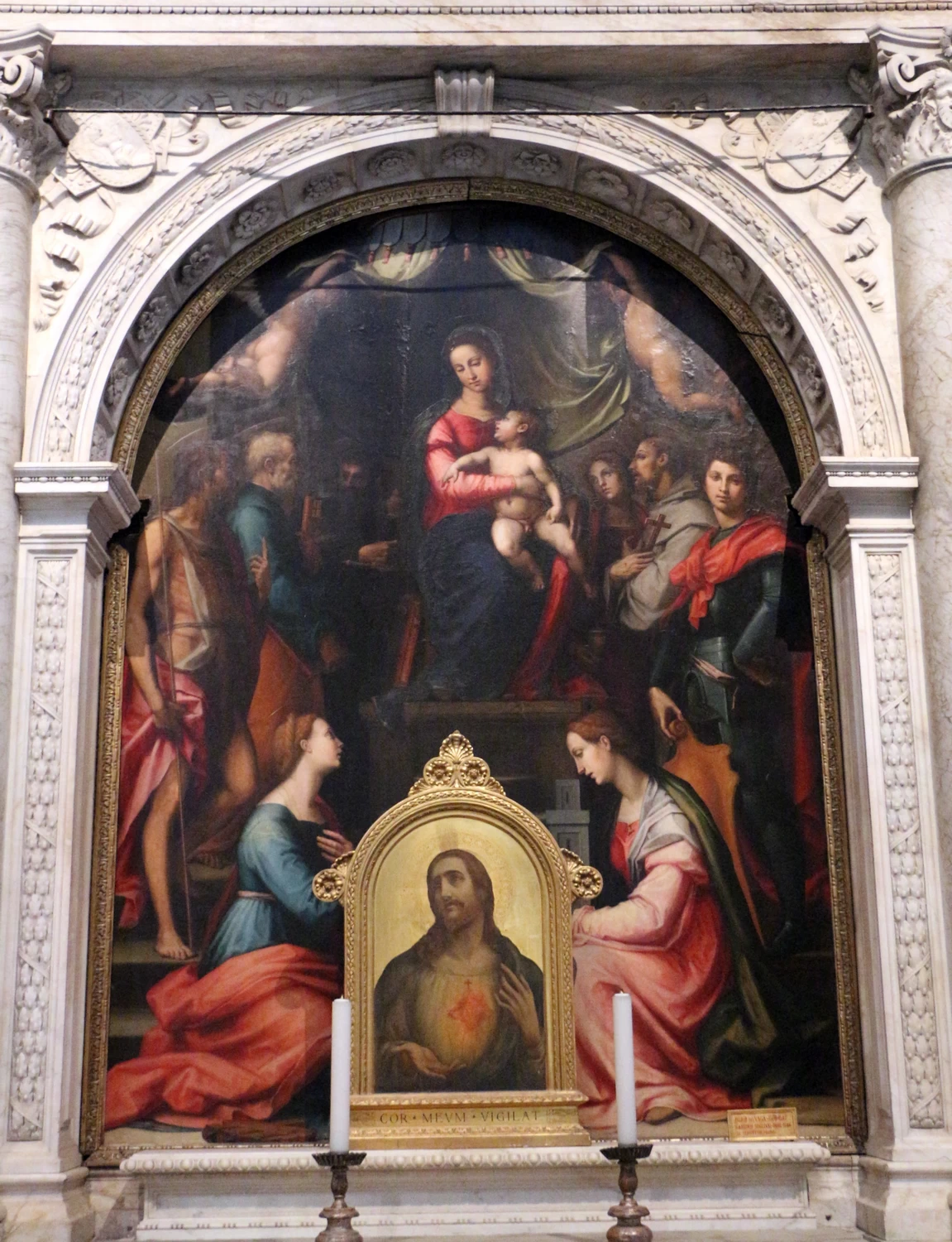 Perin del Vaga - 184, Madonna in trono e santi, Duomo di Pisa
